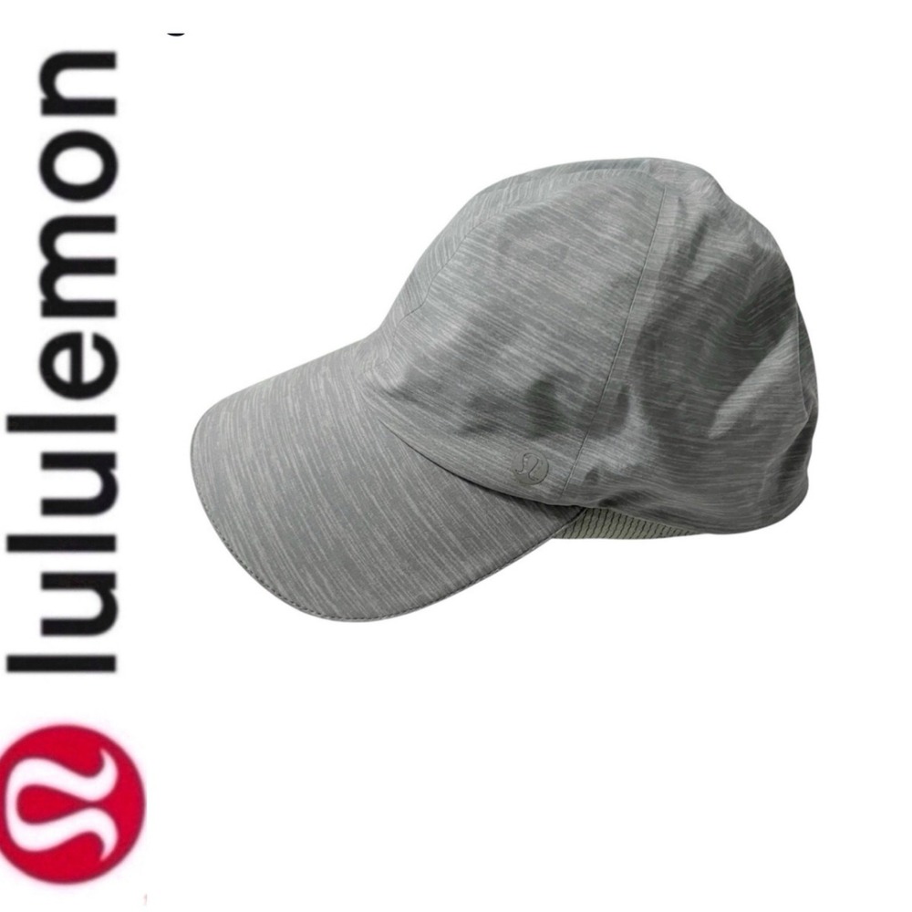 Lululemon Heathered Gray Hat License‎ to Train Soft Surround Stretch Cap Size OS